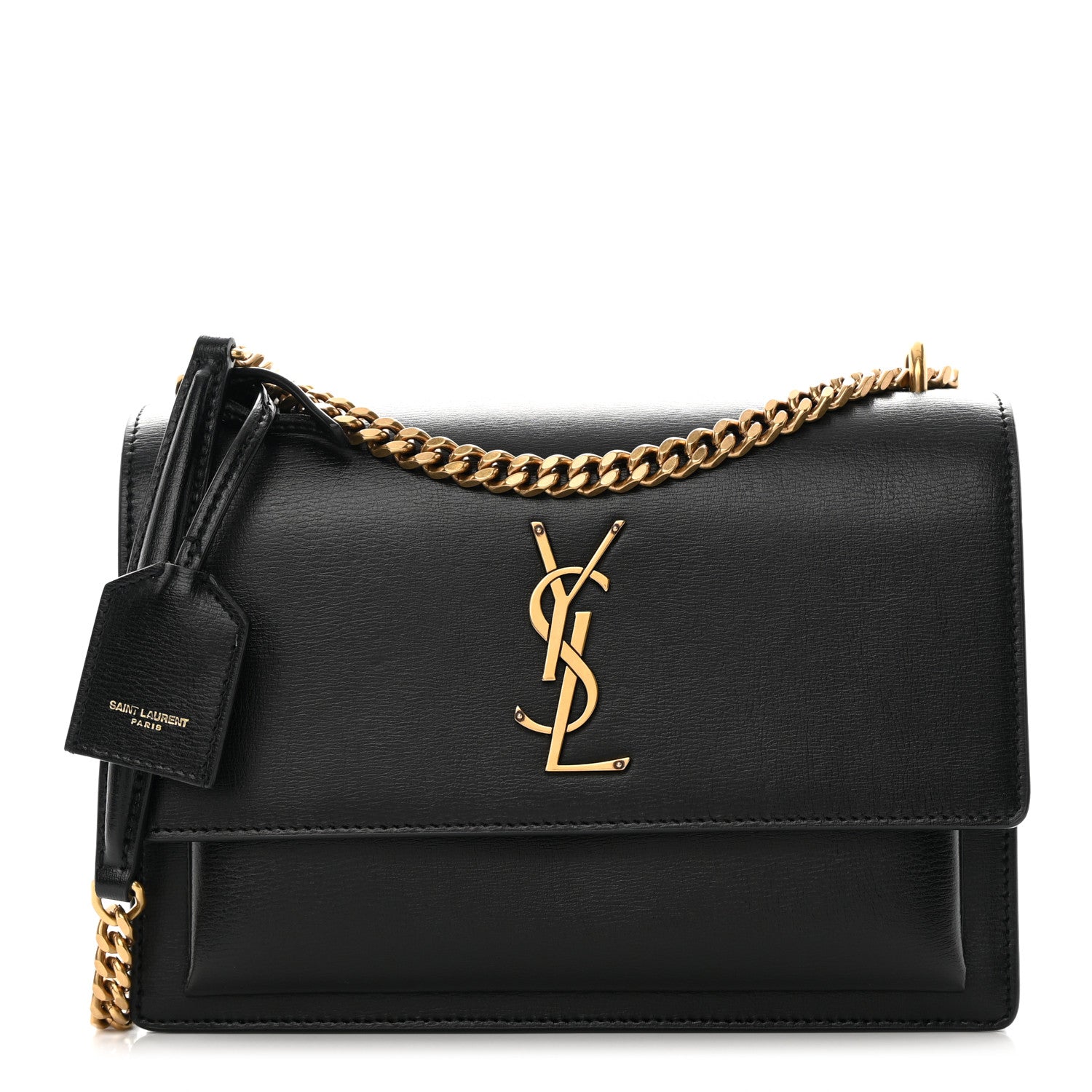 Saint Laurent Calfskin Medium Monogram Sunset Black 1 of 17