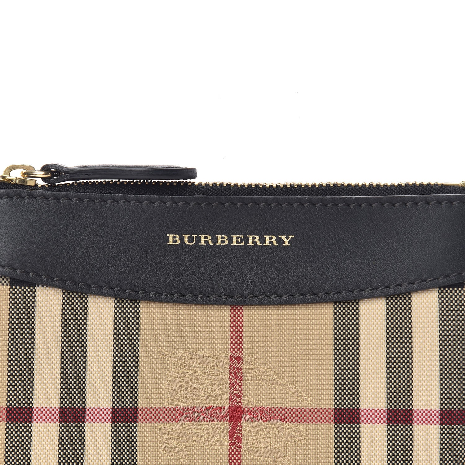 Burberry Haymarket Check Zip Pouch Black 8 of 8