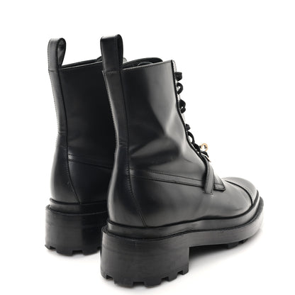 Hermes Glossed Calfskin Funk Ankle Boots 37 Black 5 of 10