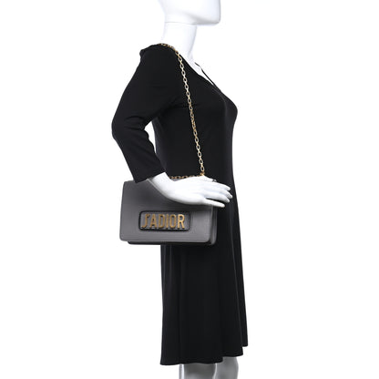 Christian Dior Metallic Grained Calfskin J'Adior Chain Flap Bag Gunmetal 3 of 8