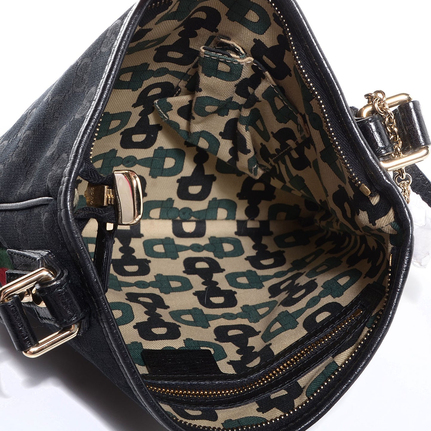 Monogram Web Jolicoeur Charms Messenger Bag Black