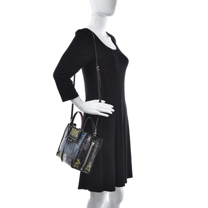Balenciaga Agneau Graffiti Papier A6 Zip Around Tote Black 2 of 8