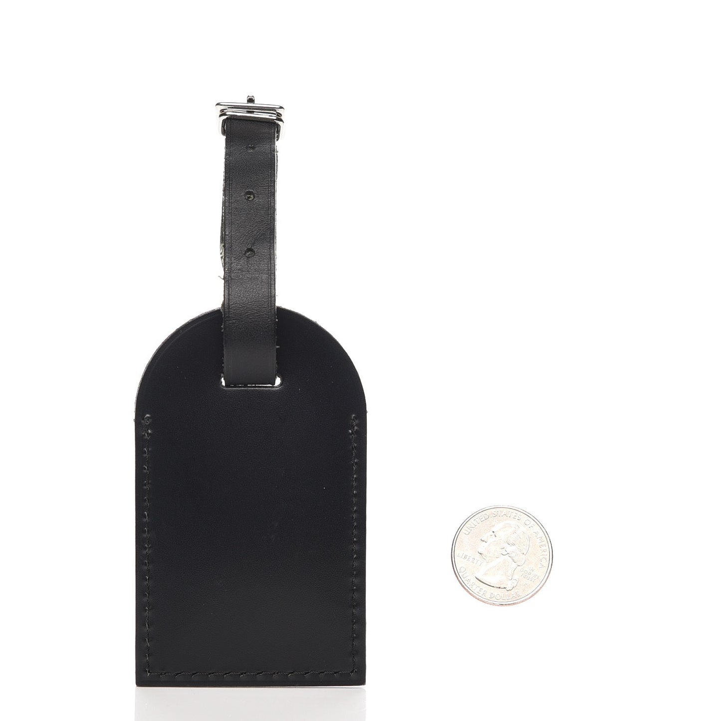 Calfskin Luggage Tag Black