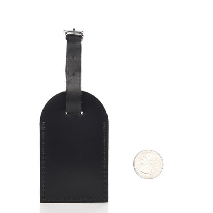 Louis Vuitton Calfskin Luggage Tag Black 2 of 3
