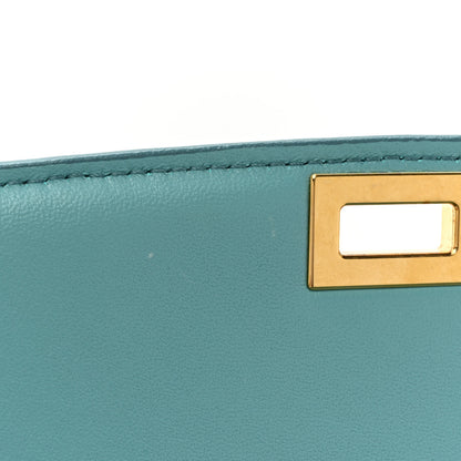 Celine Lizard Medium Classic Box Flap Bag Antarctic 12 of 13