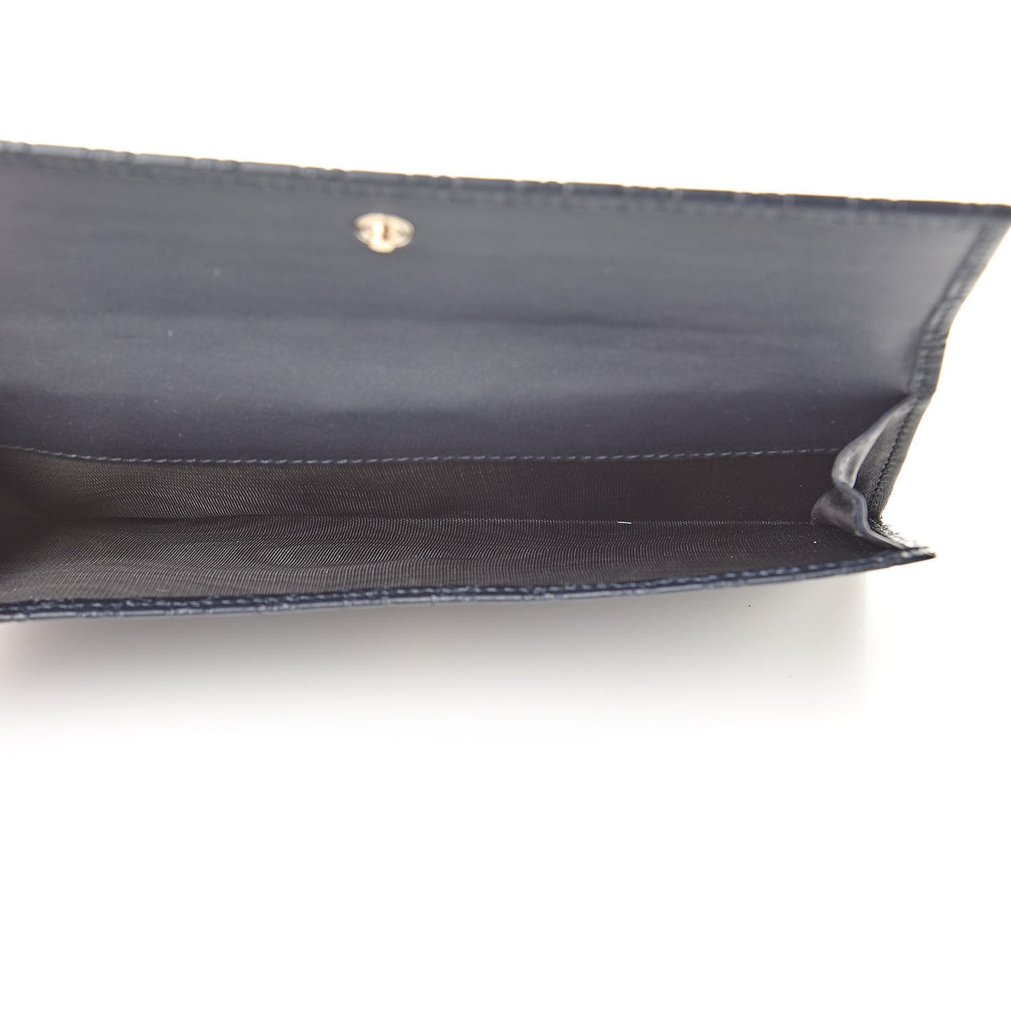 Microguccissima Continental Flap Wallet Navy