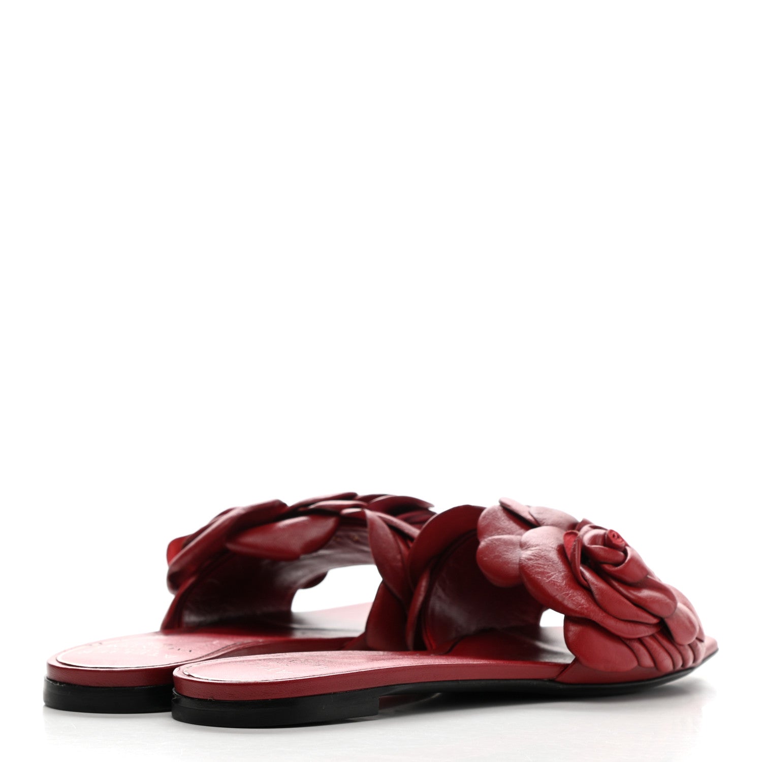 Valentino Garavani Nappa Atelier 03 Rose Edition Slide Sandals 38 Cerise 4 of 10