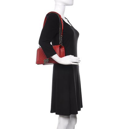Chanel Lambskin Quilted Medium Boy Flap Red 2 of 15