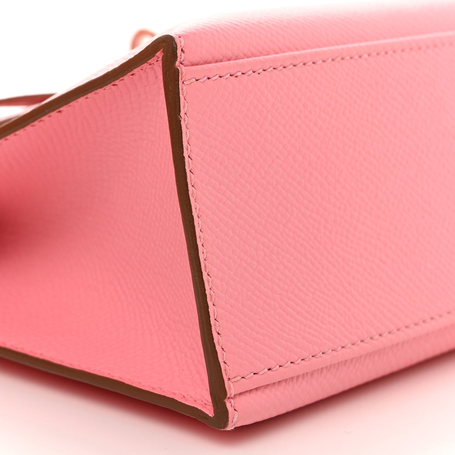 Epsom Kelly Pochette Clutch Rose Confetti