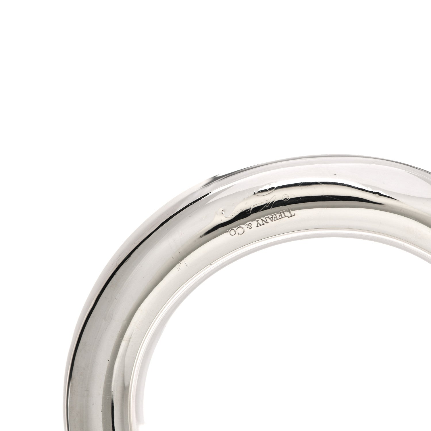 Tiffany Sterling Silver Elsa Peretti Doughnut Bangle Bracelet 4 of 6