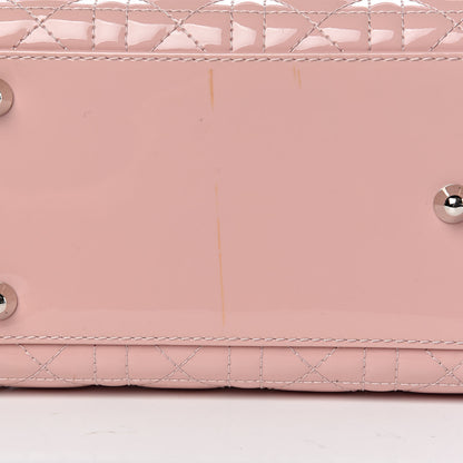 Christian Dior Patent Cannage Large Lady Dior Light Pink 17 of 18