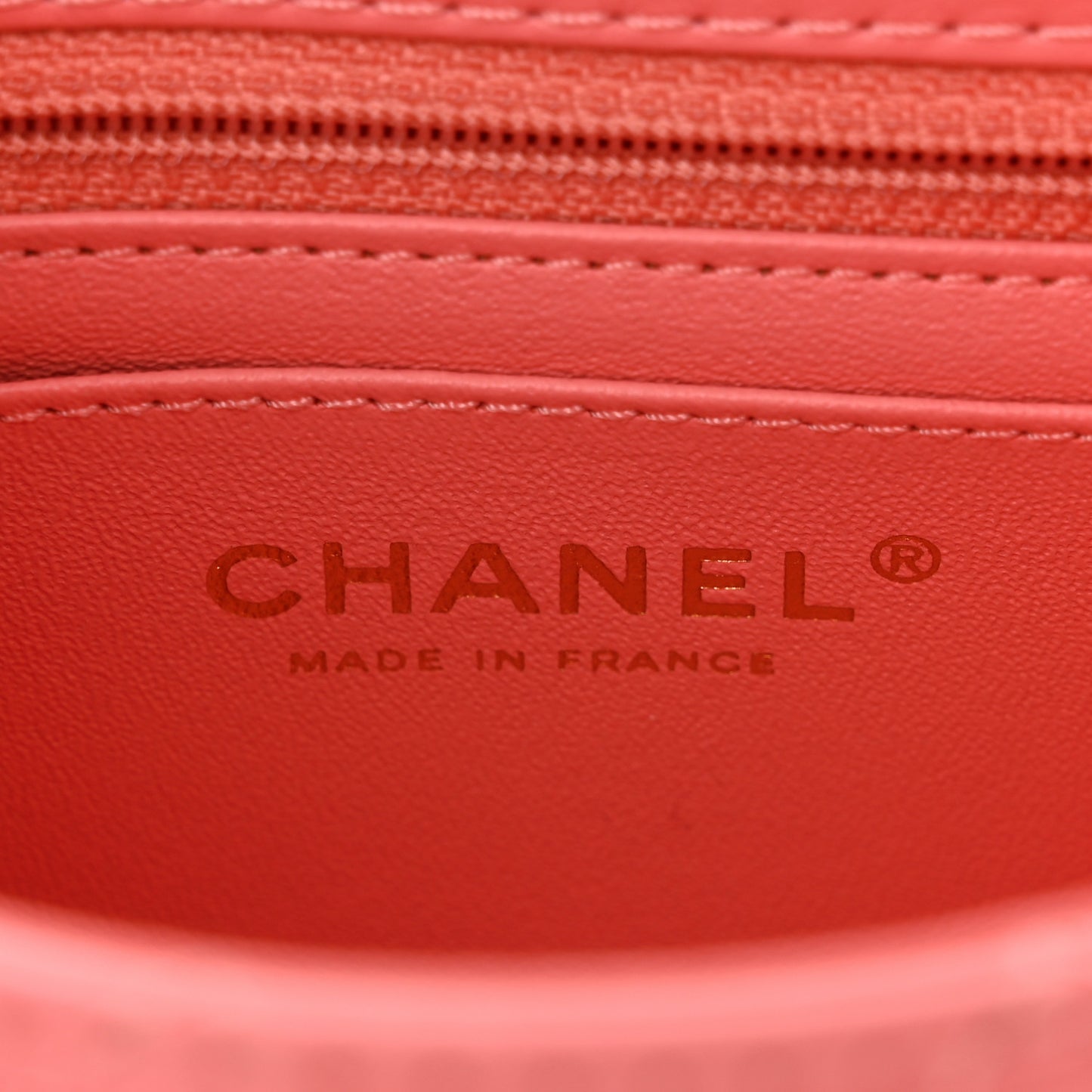 Aged Calfskin Quilted 2.55 Reissue Mini Flap Coral