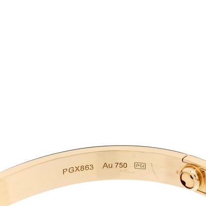 Cartier 18K Yellow Gold LOVE Bracelet 17 4 of 4