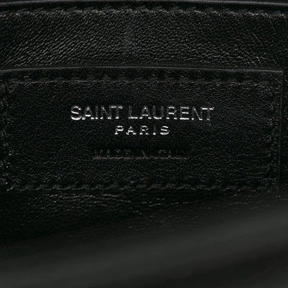 Saint Laurent Grain De Poudre Medium Classic Monogram Monochrome Kate Satchel Black 6 of 10