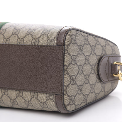Gucci GG Supreme Monogram Web Medium Ophidia Boston Brown 10 of 10