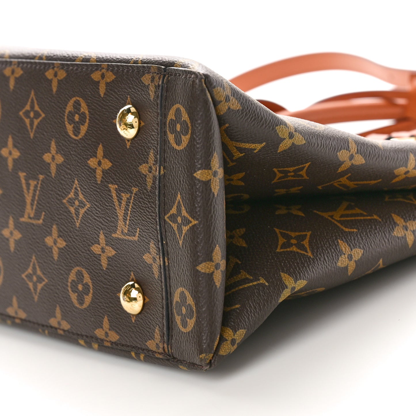 Monogram Flower Tote Caramel