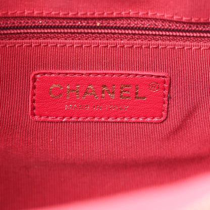 Chanel Grained Calfskin Lambskin Quilted Large Bowling Bag Black 6 of 10