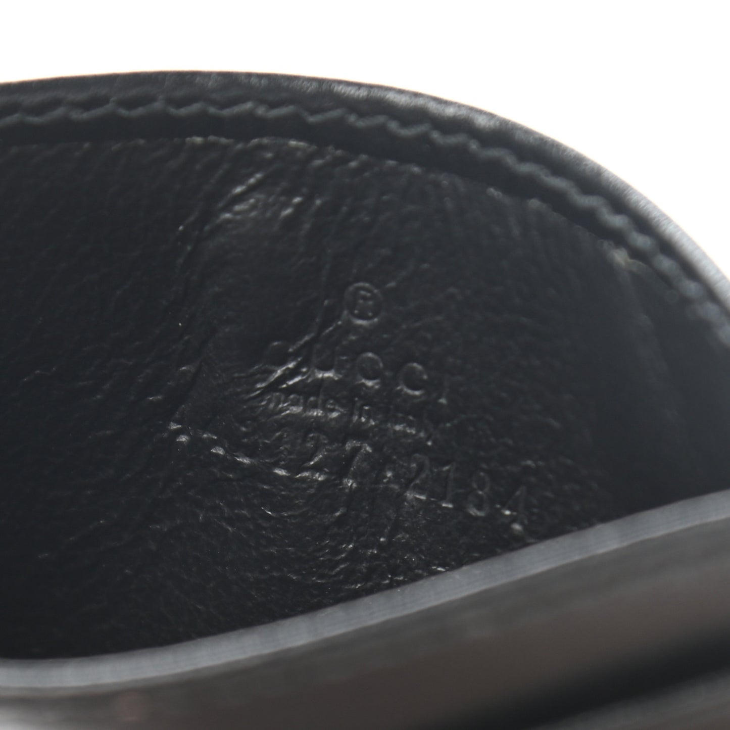 Calfskin Matelasse GG Marmont Card Holder Black