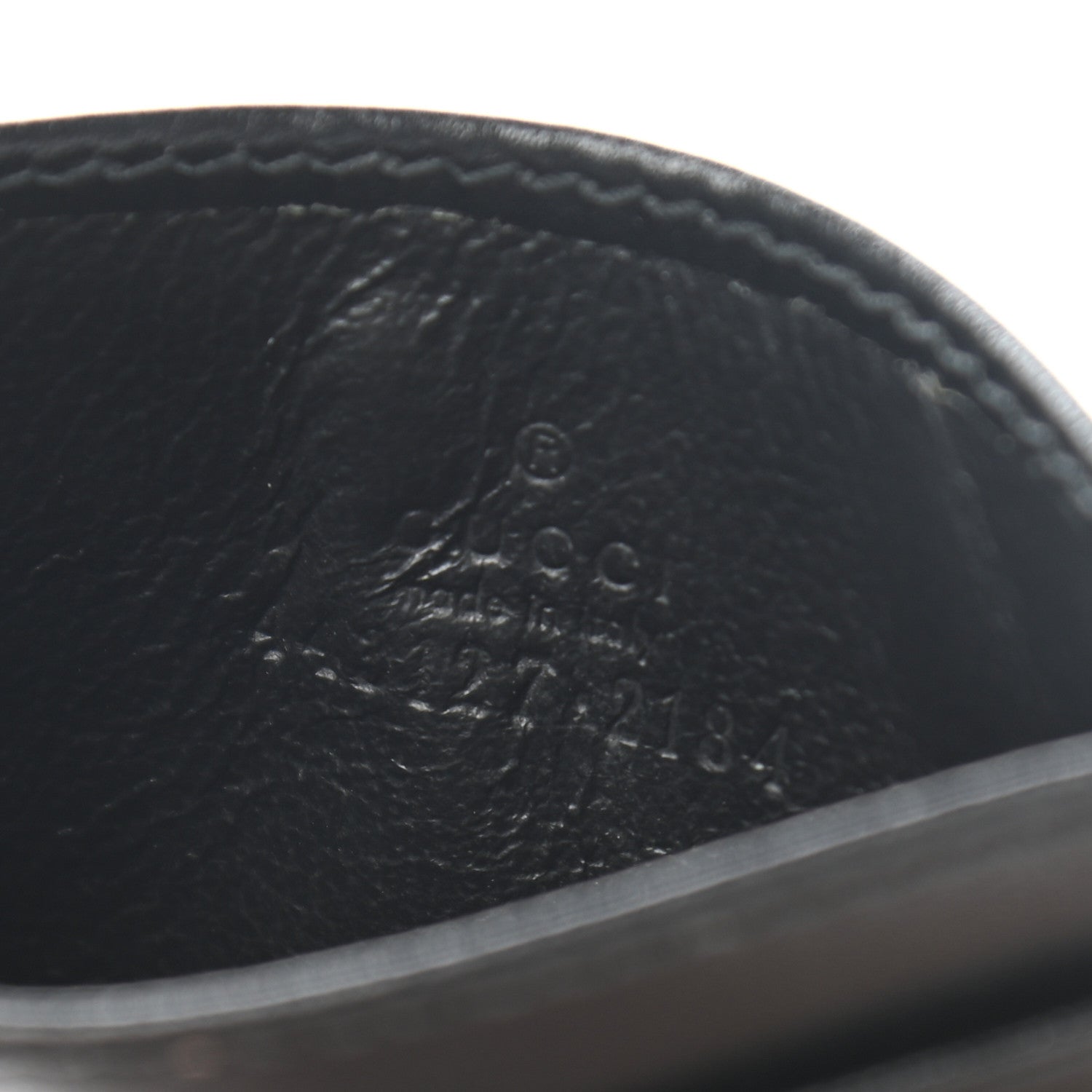 Gucci Calfskin Matelasse GG Marmont Card Holder Black 6 of 7