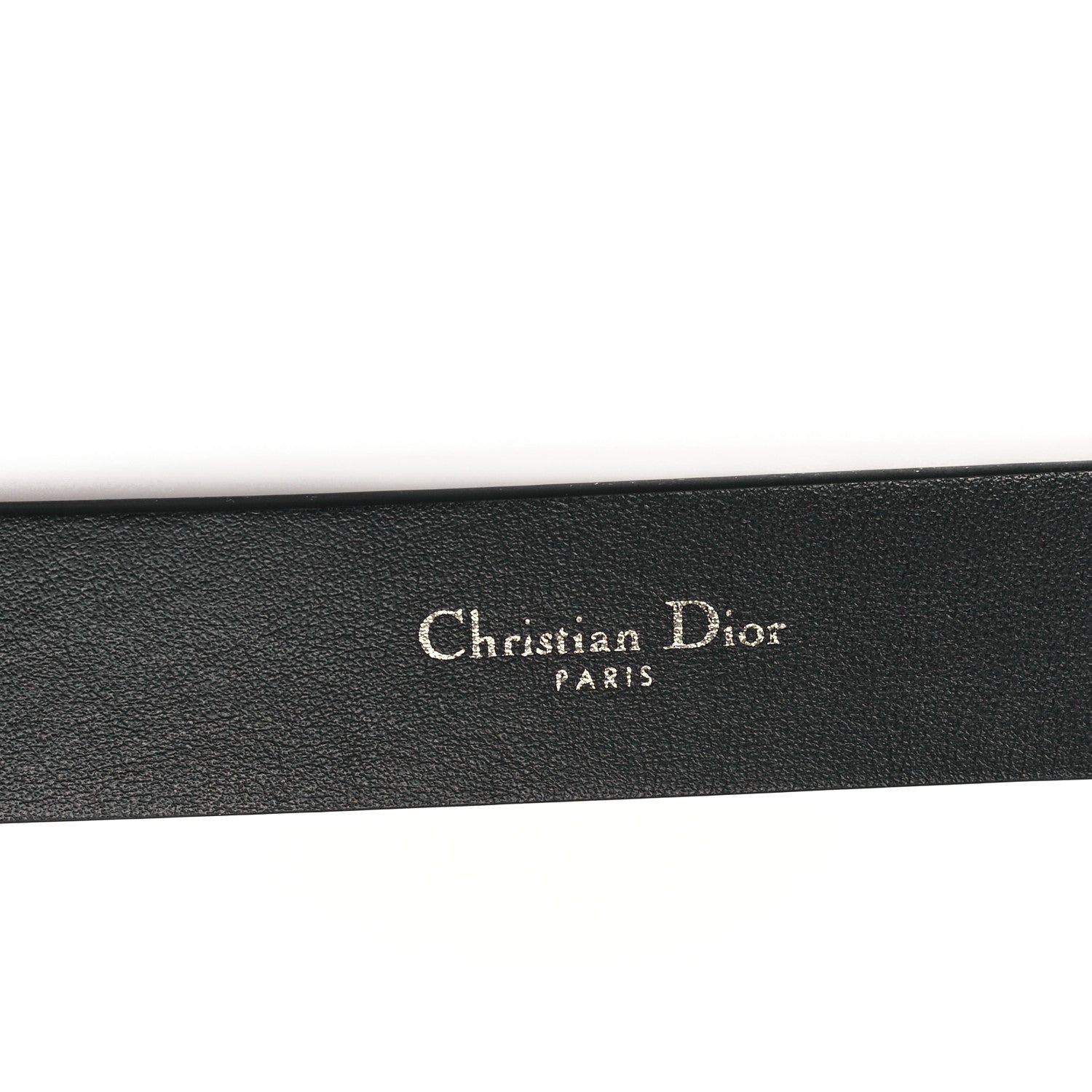Christian Dior Calfskin Crystal CD Belt 90 36 Black 5 of 6