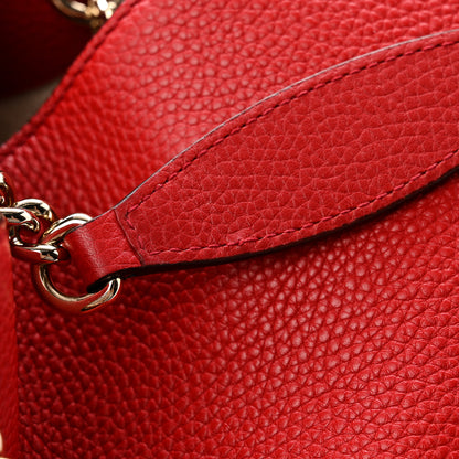 Gucci Cellarius Calfskin Medium Soho Chain Shoulder Bag Vibrant Red 13 of 13