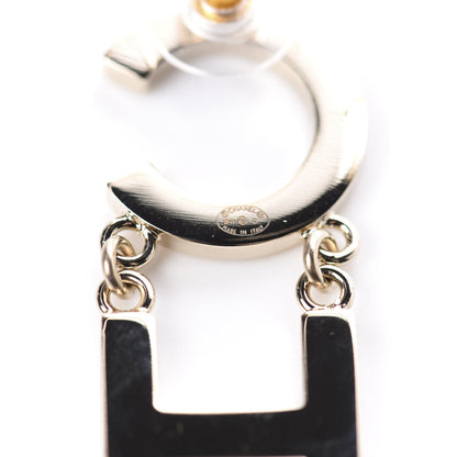 Chanel Metal Cha-Nel Logo Drop Earrings Gold 4 of 5