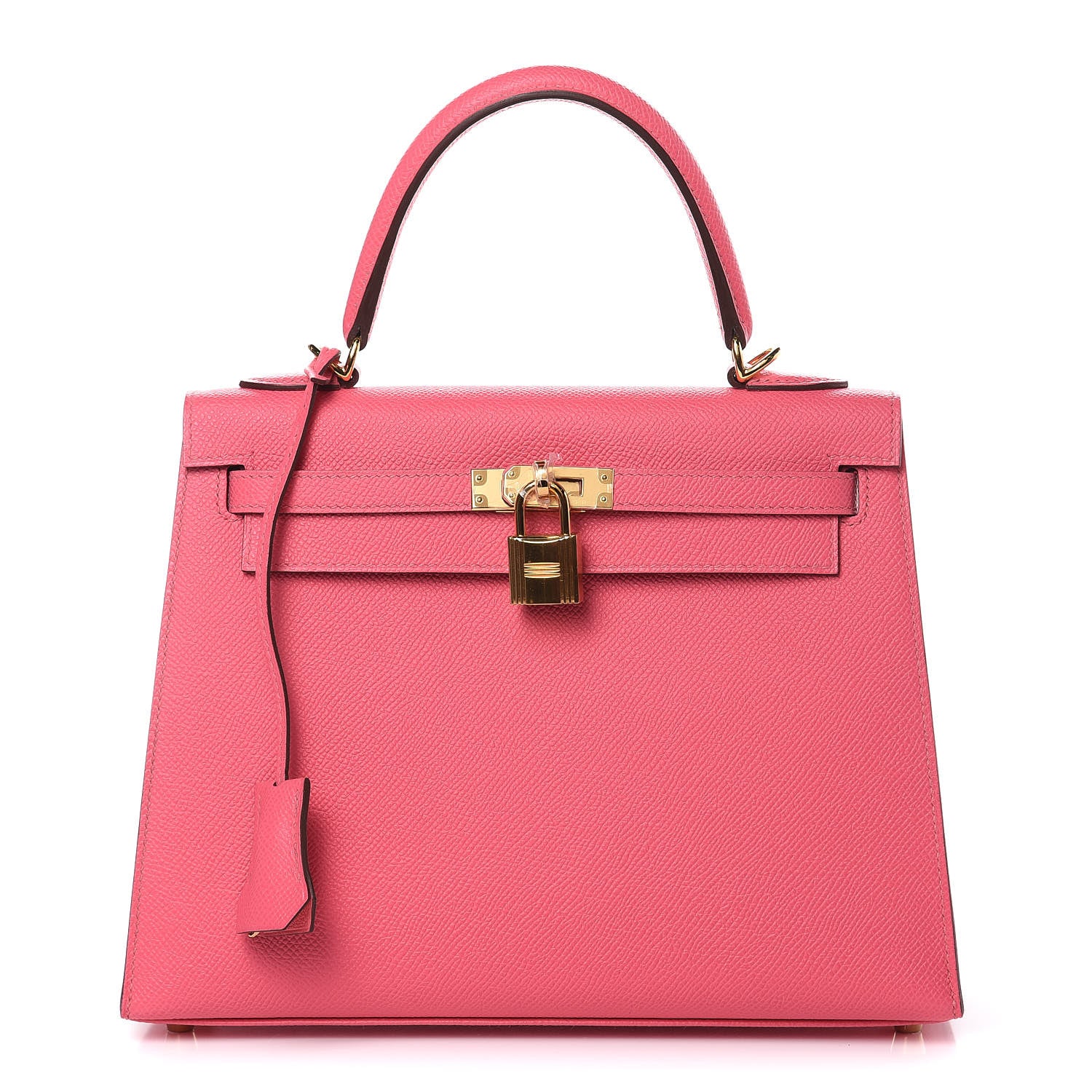 Hermes Epsom Kelly Sellier 25 Rose Azalee 1 of 33