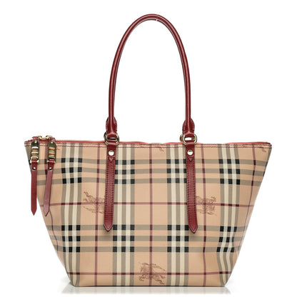Burberry Haymarket Check Small Salisbury Tote Military Red 1 of 10