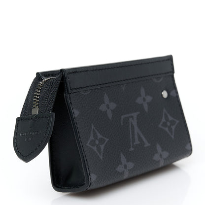 Louis Vuitton Monogram Eclipse Key Pouch Voyage 3 of 9