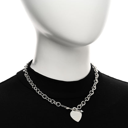Tiffany Sterling Silver Return to Tiffany Love Struck Heart Tag Necklace 2 of 4