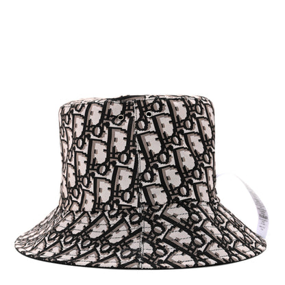 Christian Dior Oblique Reversible Teddy-D Brim Bucket Hat 57 Black 7 of 16