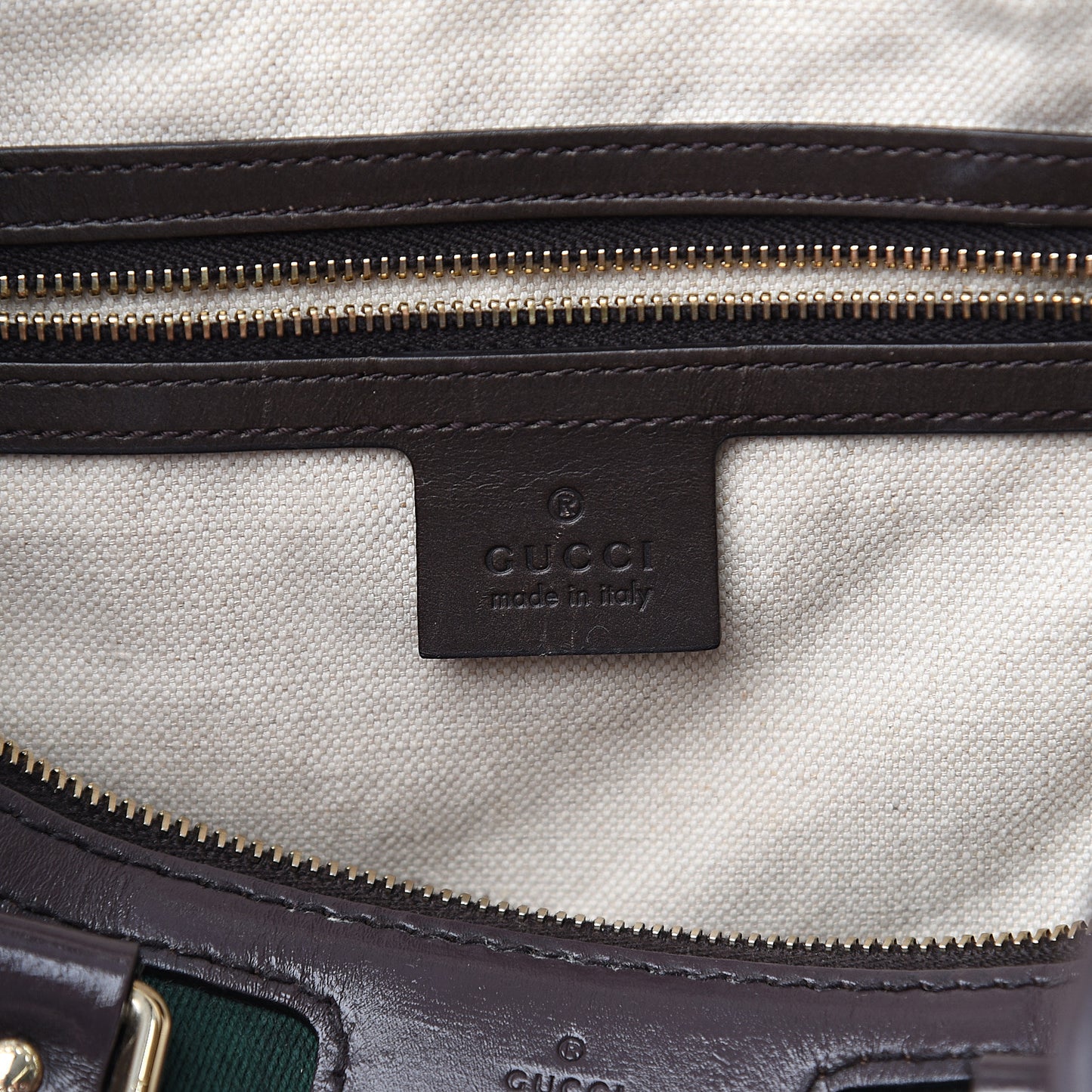 Monogram Vintage Web Medium Boston Dark Brown
