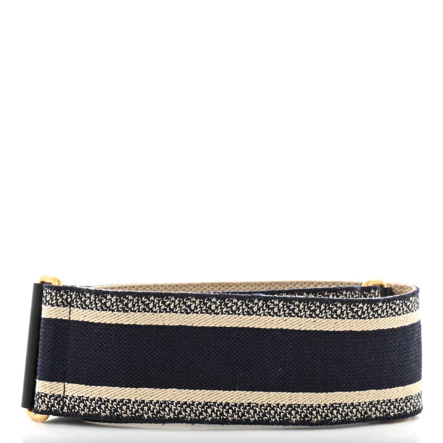 Canvas Embroidered Shoulder Strap Blue