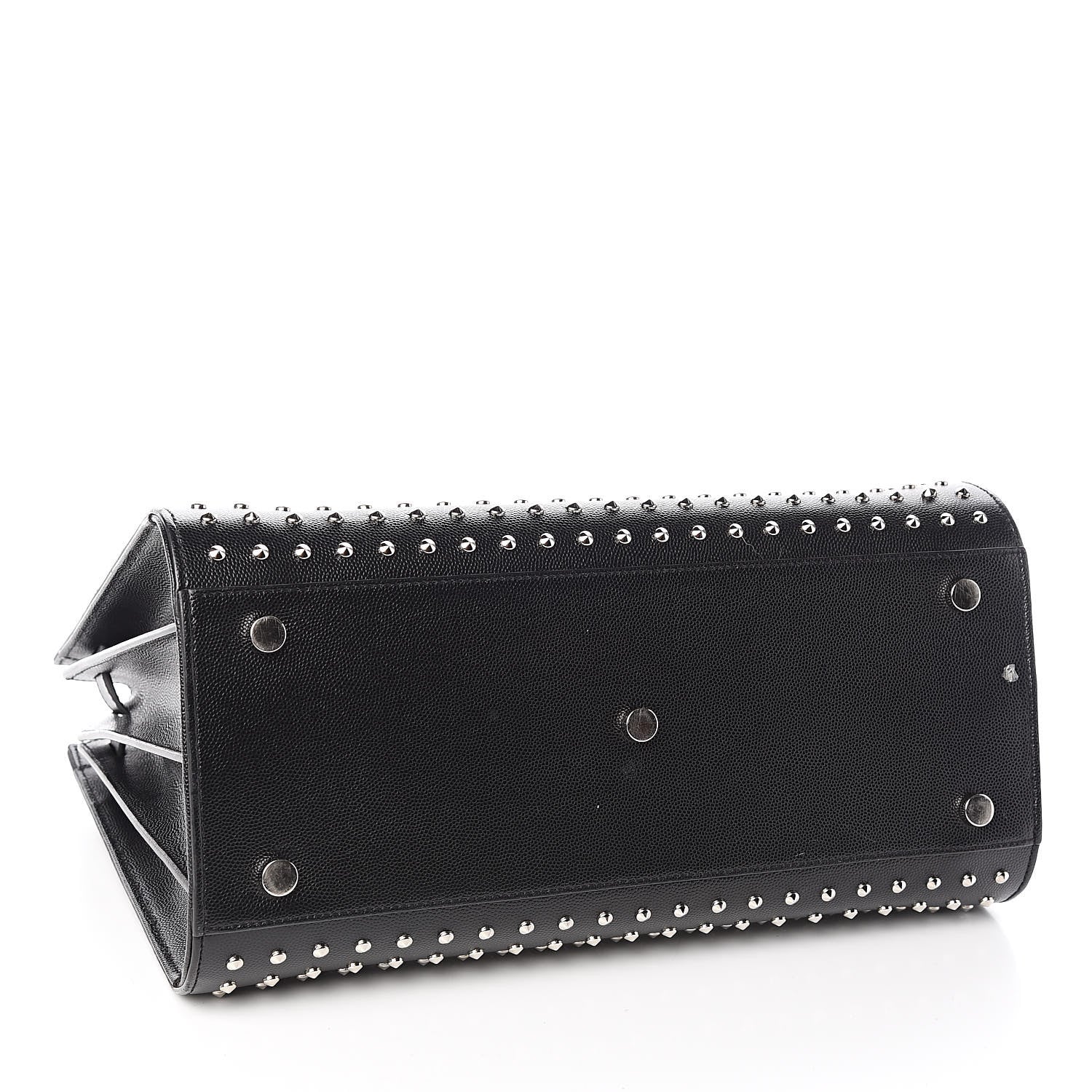 Saint Laurent Grain De Poudre Studded Small Sac De Jour Black 4 of 15