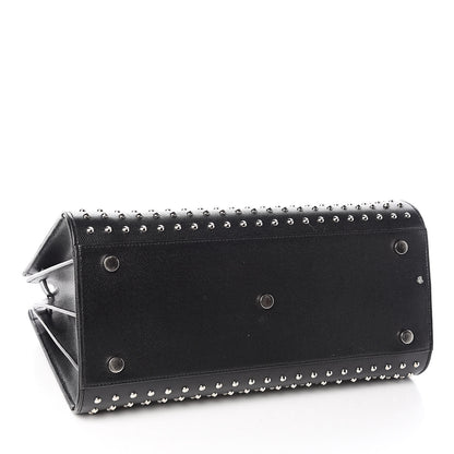 Saint Laurent Grain De Poudre Studded Small Sac De Jour Black 4 of 15