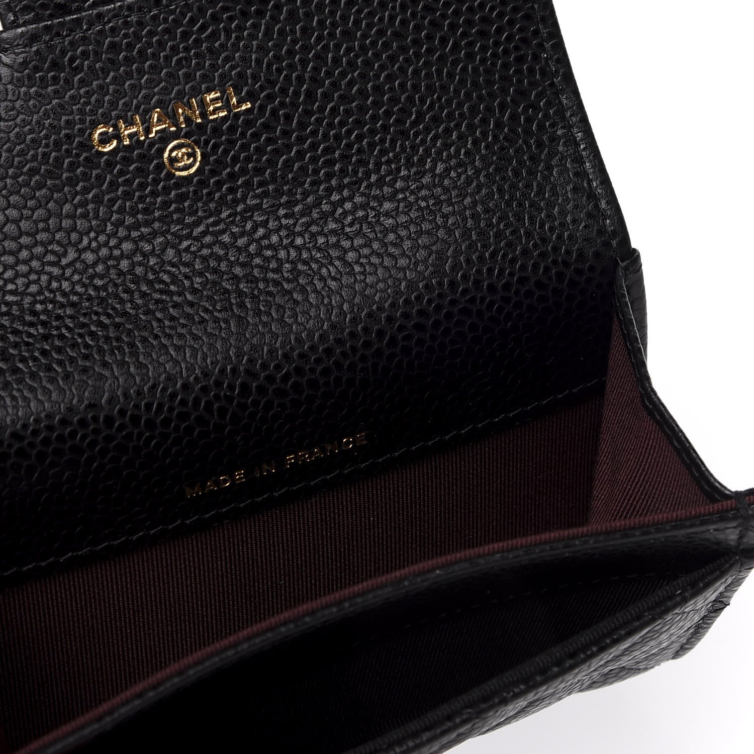 Chanel Caviar Quilted Flap Card Holder Wallet Black 5 of 10