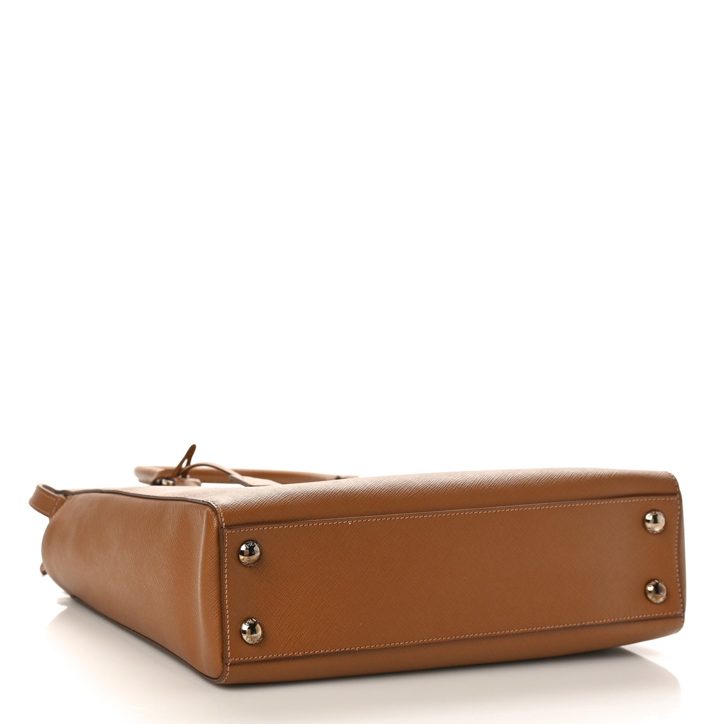 Saffiano Lux Shopping Tote Caramel
