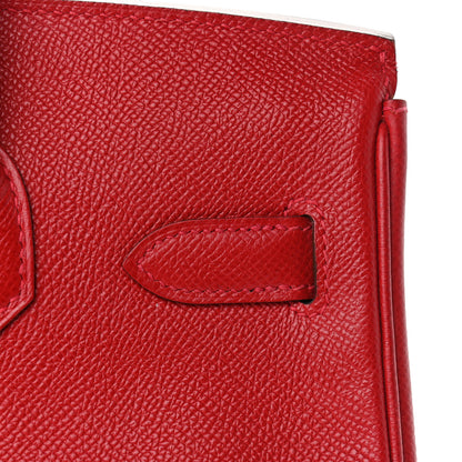 Hermes Epsom Birkin 30 Rouge Casaque 10 of 36