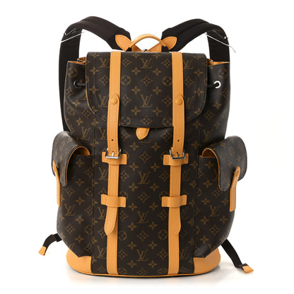 Louis Vuitton Monogram Macassar Christopher MM Backpack Safran Yellow 1 of 9