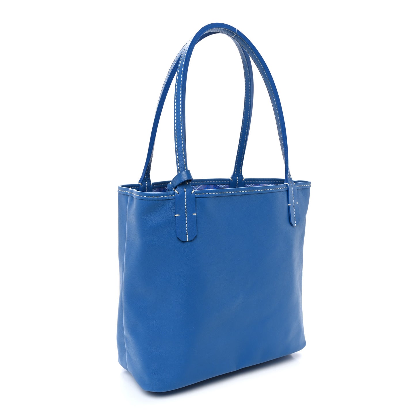 Goyardine Reversible Mini Anjou Sky Blue