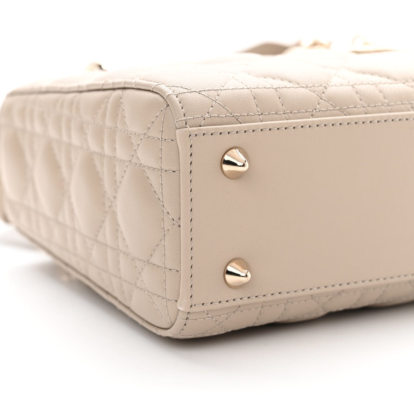 Lambskin Cannage Small My ABCDior Lady Dior Hazelnut