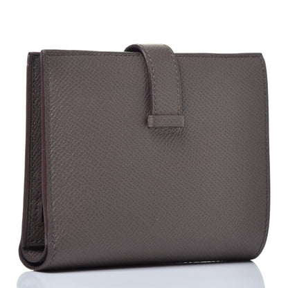 Hermes Epsom Bearn Compact Wallet Etain 3 of 7
