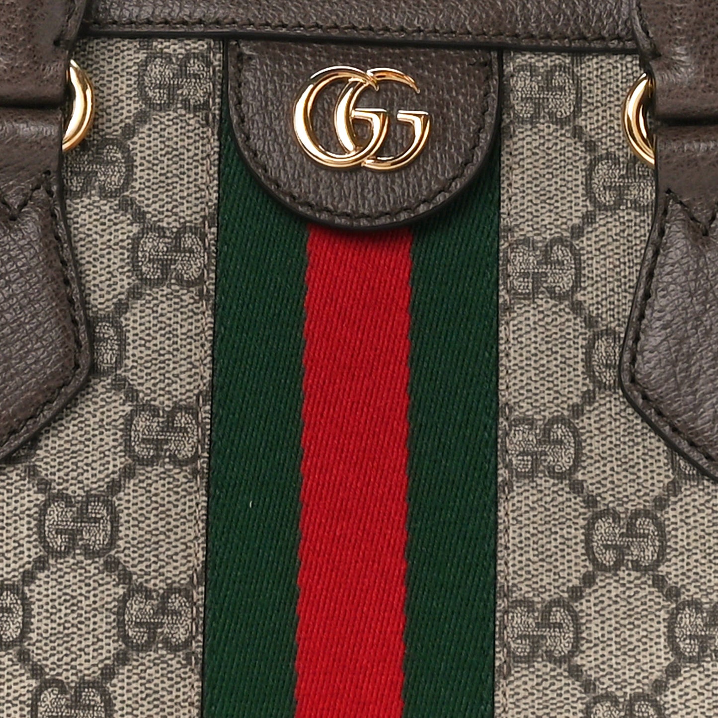 GG Supreme Monogram Web Medium Ophidia Boston Brown