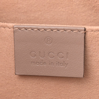 Gucci Calfskin Matelasse Small GG Marmont Chain Shoulder Bag Porcelain Rose 6 of 11