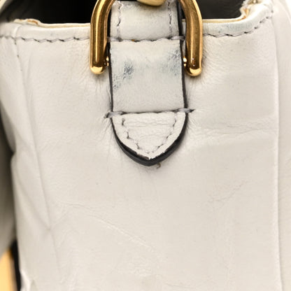 Fendi Nappa FF 1974 Embossed Baguette White 10 of 10
