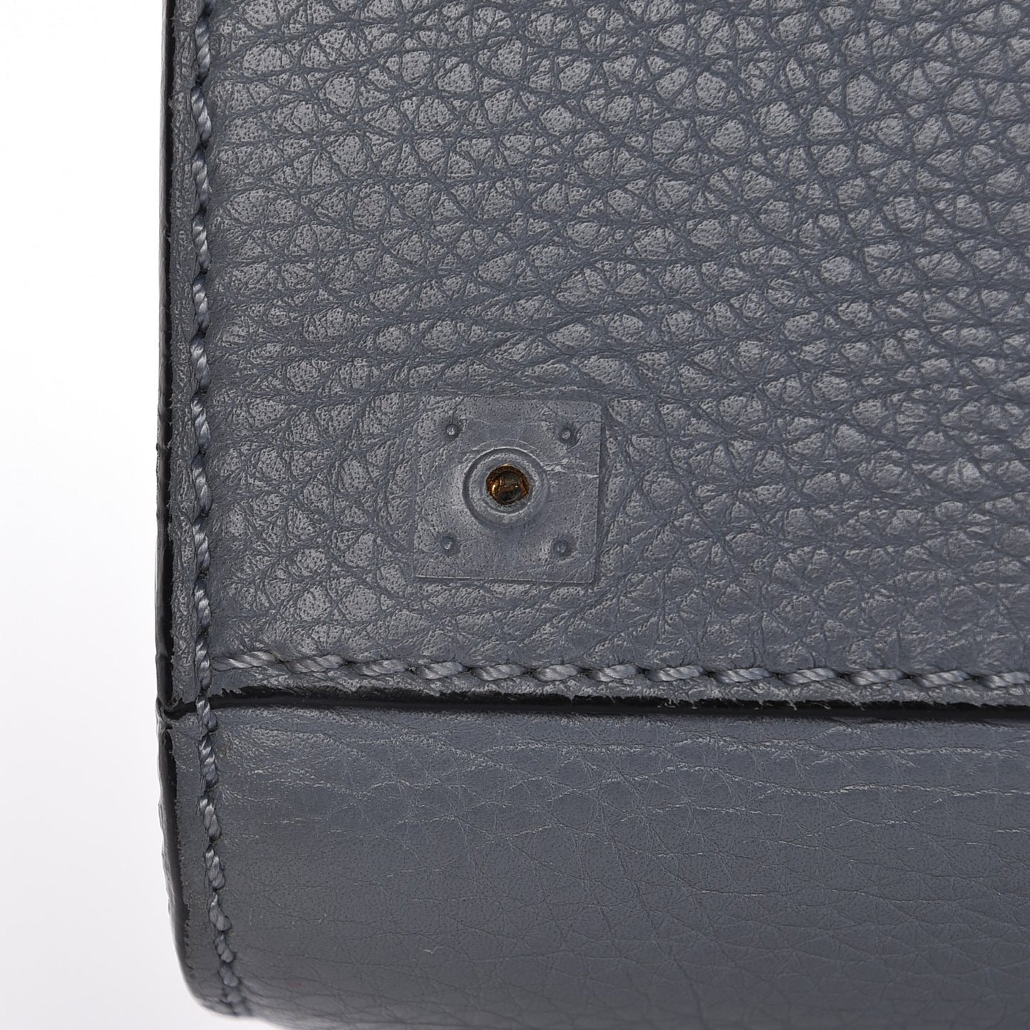 Grained Calfskin Medium My Rockstud Frame Bag Grey