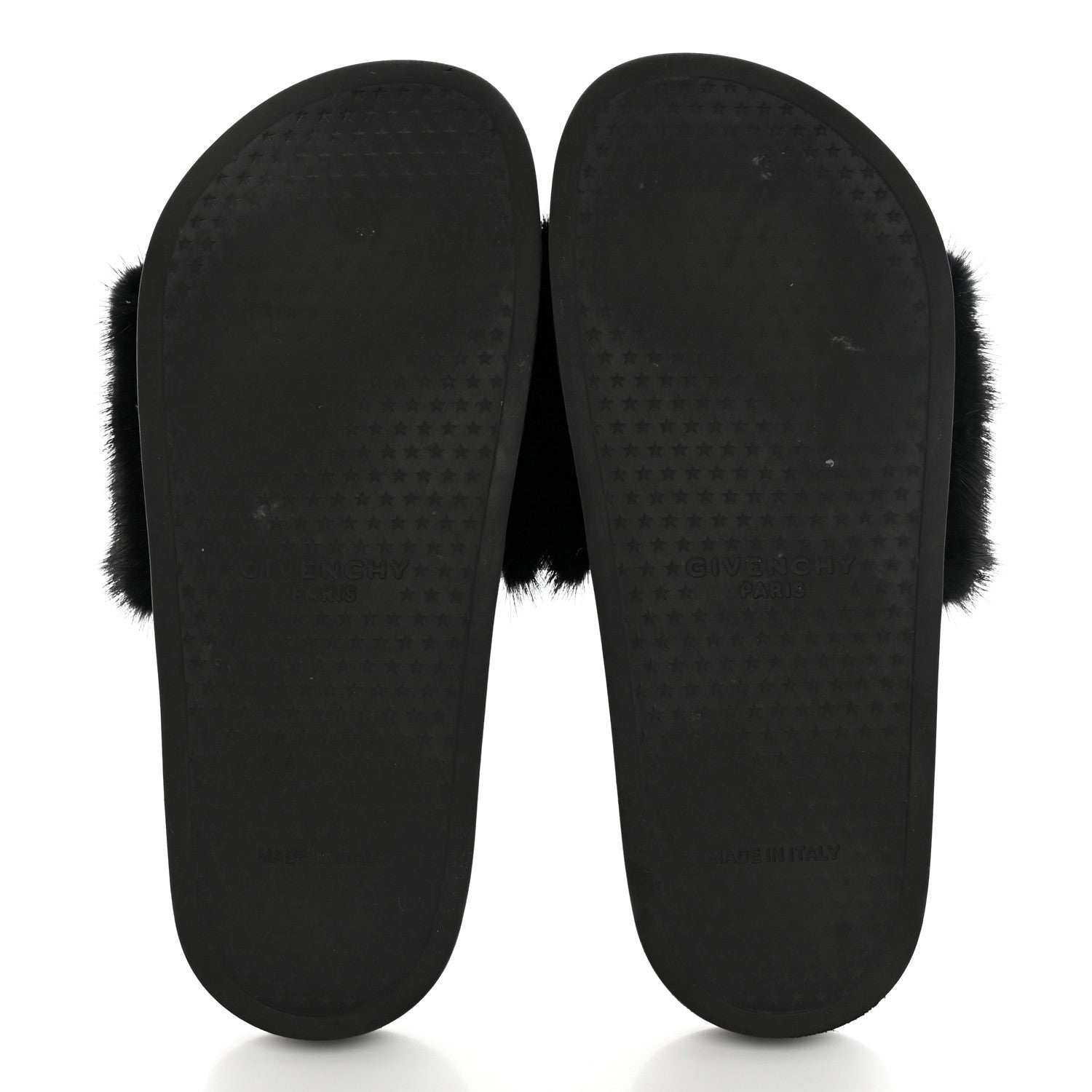 Givenchy Mink Rubber Slide Sandals 37 Black 5 of 10