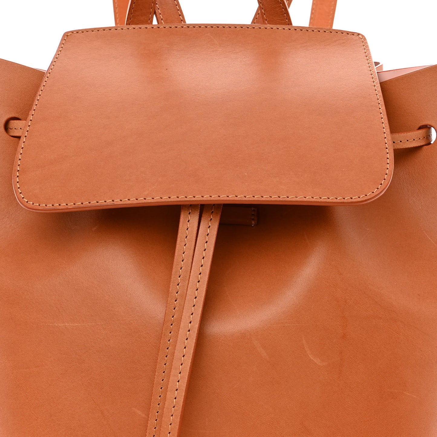 Vegetable Tanned Calfskin Mini Backpack Cammello Rosa