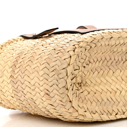 Loewe Raffia Small Basket Tote Bag Natural Tan 9 of 10