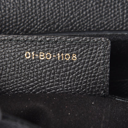 Christian Dior Grained Calfskin Saddle Bag Black 7 of 14